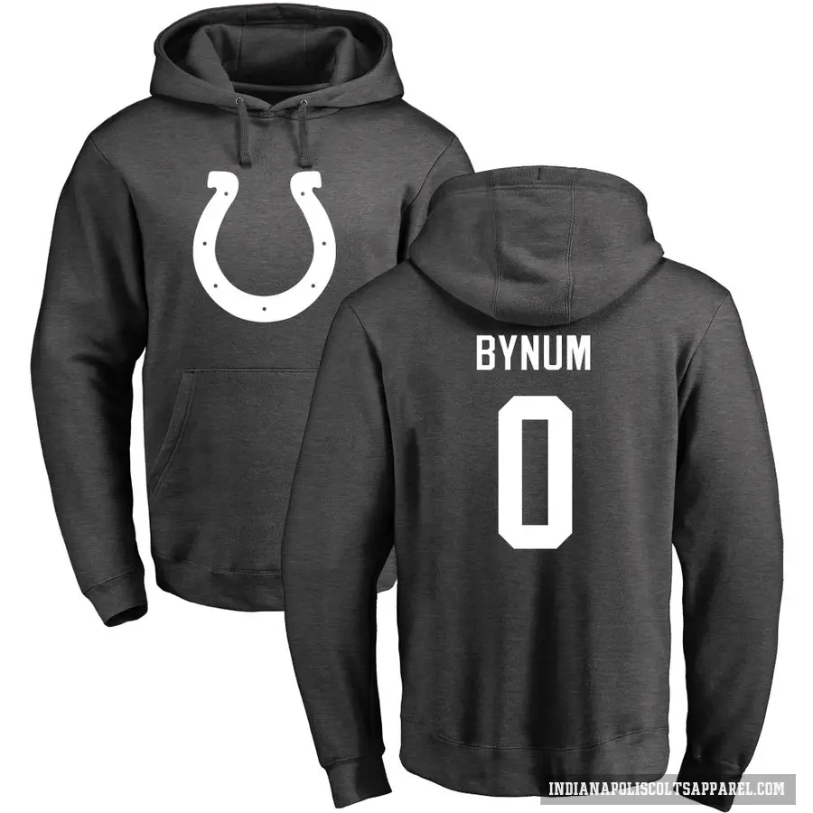 Men's ＃0 Camryn Bynum Indianapolis Colts Pro Line by Branded Ash One Color Pullover Hoodie