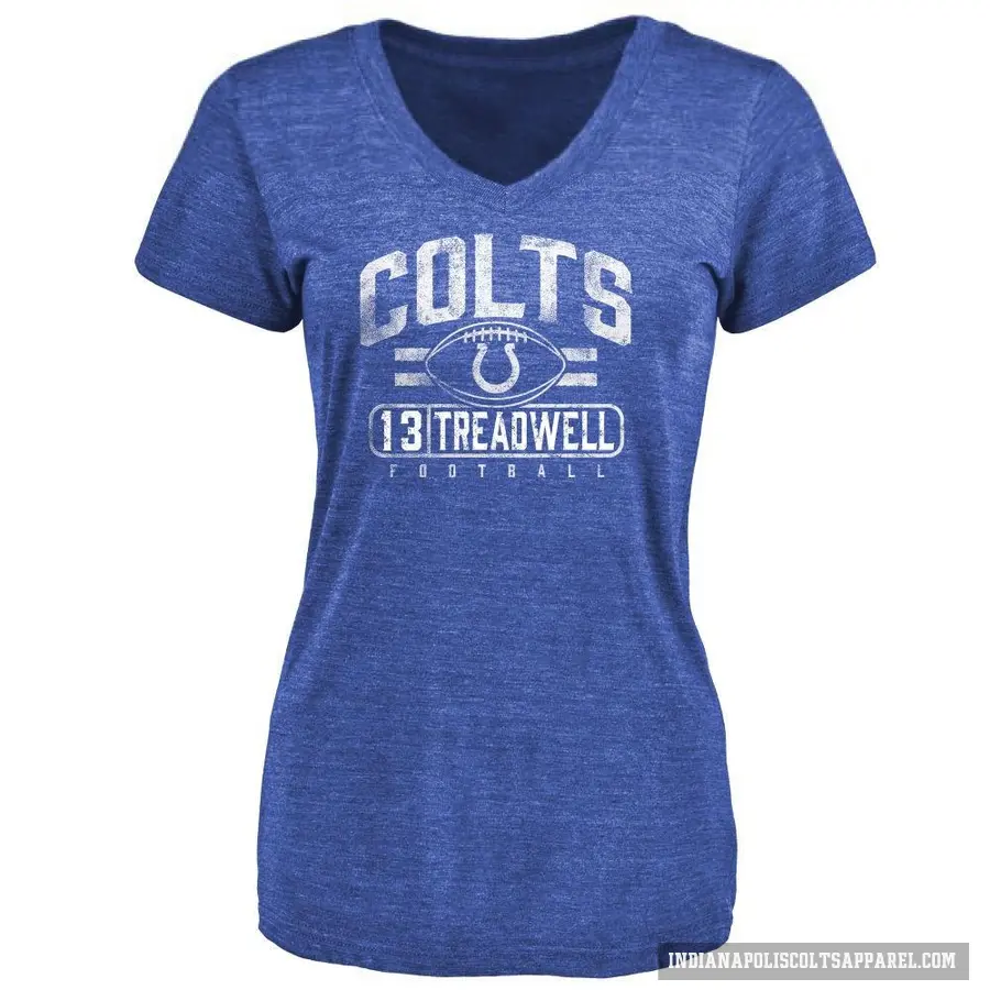 Women's ＃13 Laquon Treadwell Indianapolis Colts Royal Flanker T-Shirt