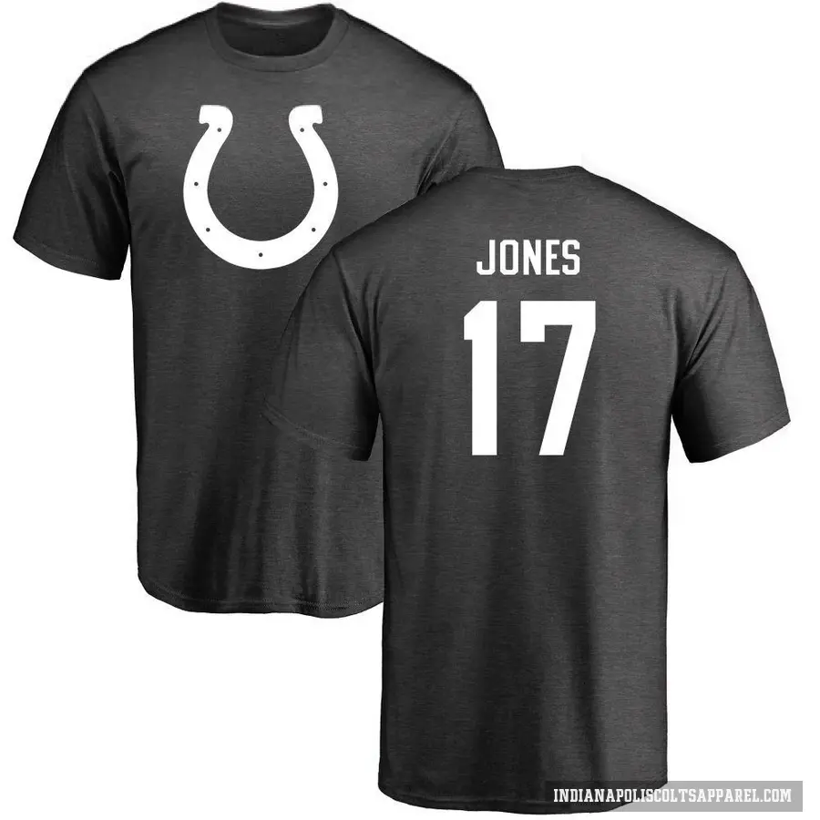 Youth ＃17 Daniel Jones Indianapolis Colts Ash One Color T-Shirt