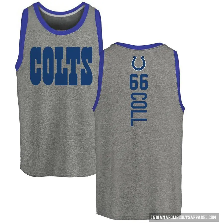 Youth ＃66 Ryan Coll Indianapolis Colts Ash Backer Tank Top