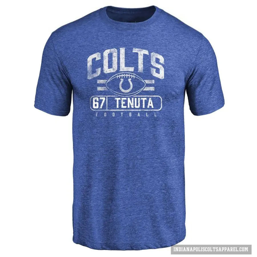 Youth ＃67 Luke Tenuta Indianapolis Colts Royal Flanker T-Shirt