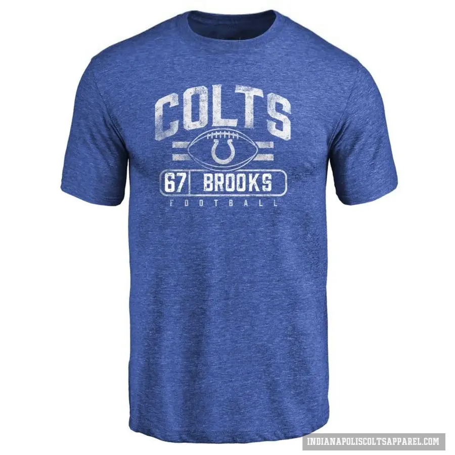 Youth ＃67 Mason Brooks Indianapolis Colts Royal Flanker T-Shirt