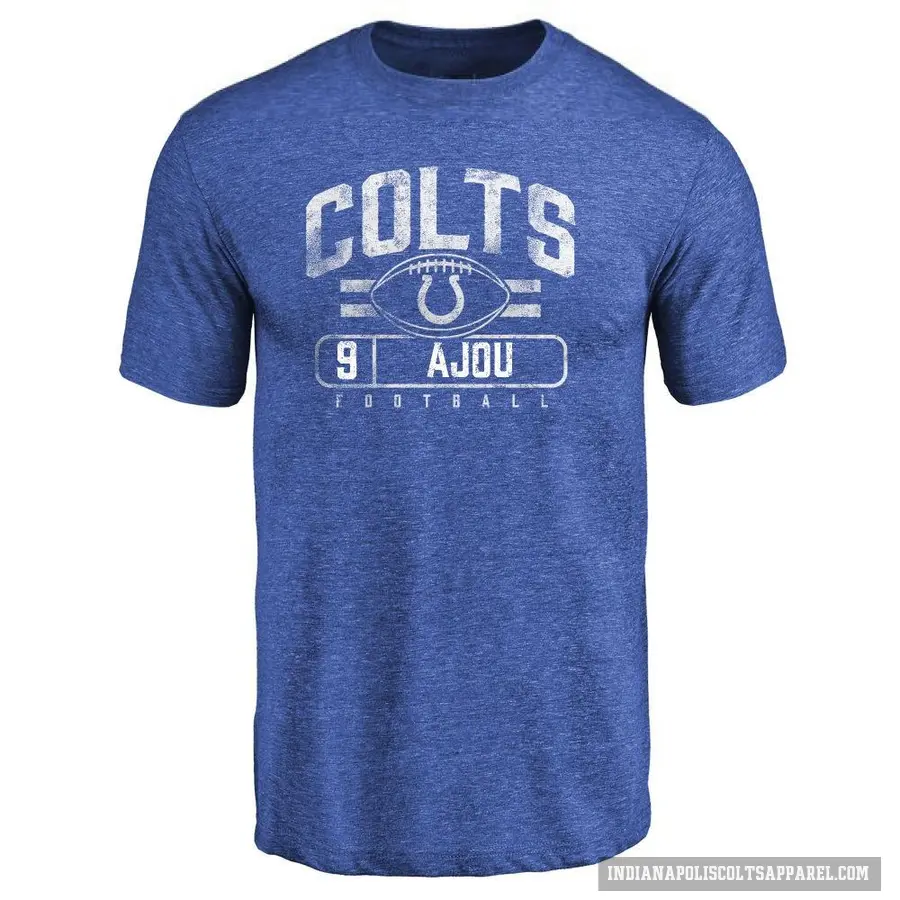 Youth ＃9 Ajou Ajou Indianapolis Colts Royal Flanker T-Shirt